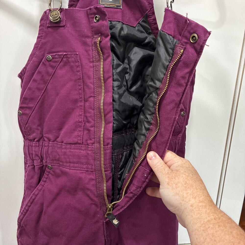 Berne Overalls Youth Small Canvas Insulated Quilted Workwear Chore Outdoor - Picture 12 of 15